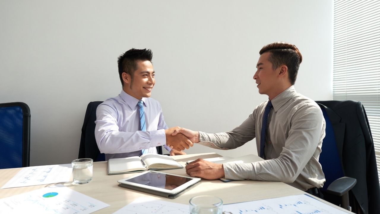 asian handshake